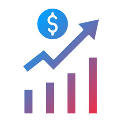 Business Growth Icon Style