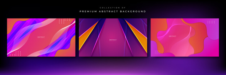 Modern abstract background with minimal geometric background and dynamic shapes composition