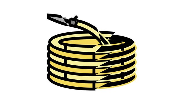 garden hose color icon animation