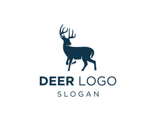 Logo design about Deer on a white background. created using the CorelDraw application.