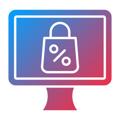 Online Sale Icon Style