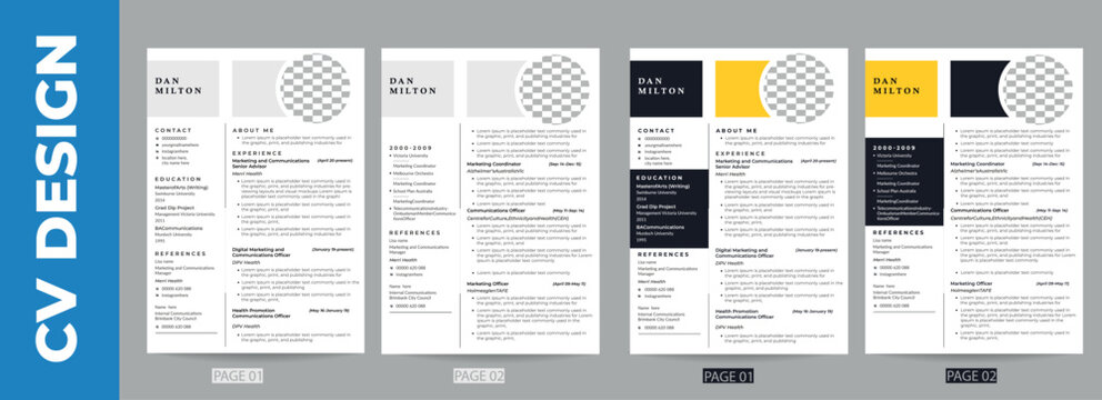 Resume Design Template and Ready to print