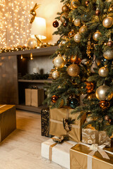 christmas tree with gifts