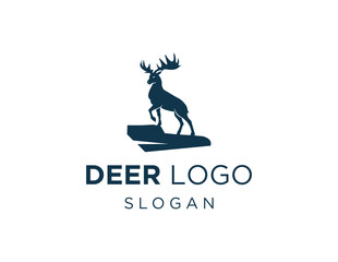 Logo design about Deer on a white background. created using the CorelDraw application.