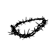 vector illustrator silhouette of barbed wire