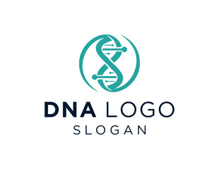 Logo design about DNA on a white background. created using the CorelDraw application.