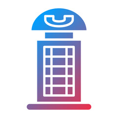 Phone Booth Icon Style