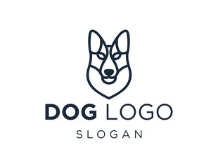 Logo design about Dog on a white background. created using the CorelDraw application.