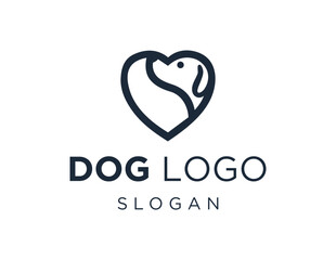 Logo design about Dog on a white background. created using the CorelDraw application.