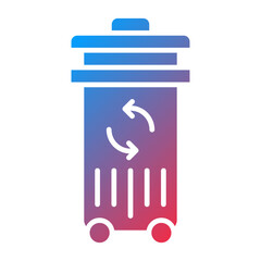 Trash Can Icon Style
