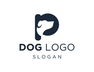 Logo design about Dog on a white background. created using the CorelDraw application.