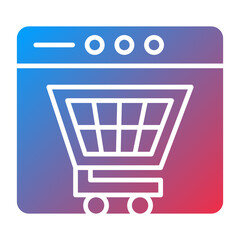 Online Shopping Icon Style