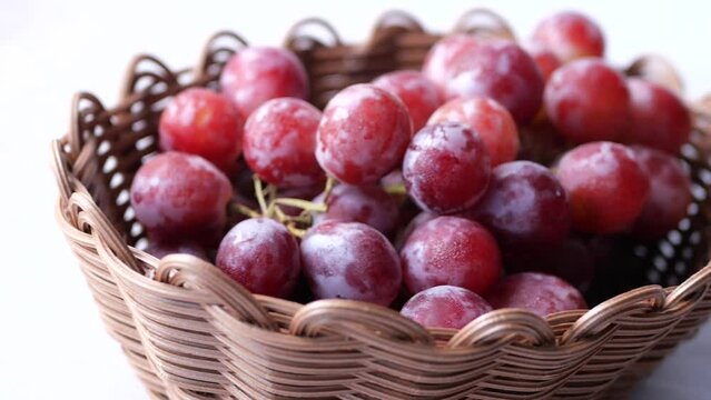 fresh grape fruit in a bowl ,