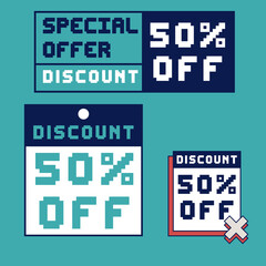 set of discount labels