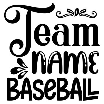 Team name Baseball svg