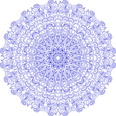 Abstract pattern in orient style mandala