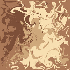 Square shaped Liquid pattern in coffee and milk colors
