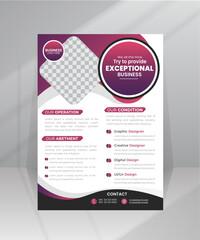 Colorful A4 size Abstract Business Flyer, Brochure design, Cover modern layout, Annual report, Proposal, Poster Template for Multipurpose