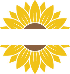 Sunflower Split Monogram