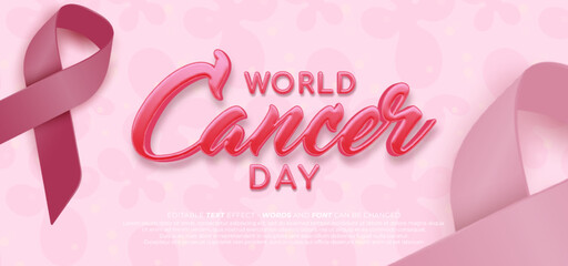 Awesome design world cancer day background