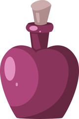 classic pink aesthetic glass vase or perfume bottle with unique shape