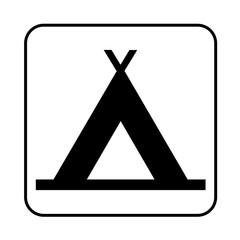 Camping tent symbol icon © nielsd96
