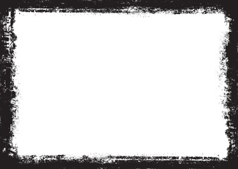 Vector Frames. rectangles for image. distress texture . Grunge Black borders isolated on the background . Dirt effect . geometric shapes for your design