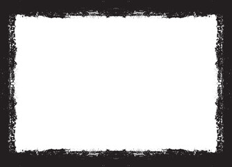 Obraz premium Vector Frames. rectangles for image. distress texture . Grunge Black borders isolated on the background . Dirt effect . geometric shapes for your design