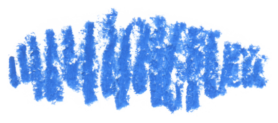 PNG Abstract oil pastel  brushstrokes smear blot painting  on tranparent background. Texture paper. Blue color tone.