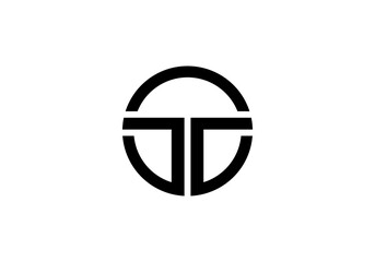 initial letter logo T initial company icon business background illustration