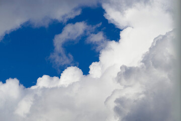 Fototapeta na wymiar clouds in motion,close-up water vapor clouds,storm clouds,