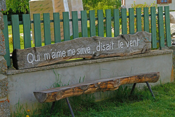 Citation sur bois