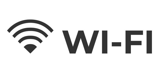 wi-fi icon. High speed wifi or wireless network logo. Mobile Internet technology symbol. Vector illustration.