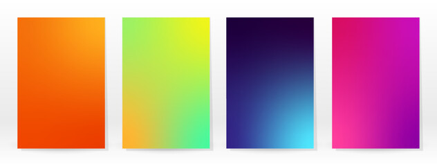 Fototapeta na wymiar Minimal Poster. Pastel Soft. Rainbow Gradient Set.