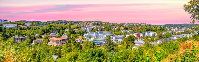 Obraz premium Blick über Bad Schwalbach, Hessen, Deutschland 