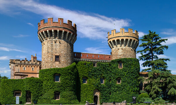 Peralada, medieval castle in Catalonia Spain
