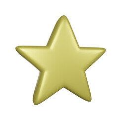 christmas star 3d illustration
