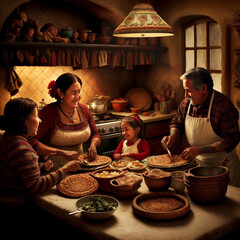 family holiday dinner