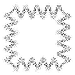 Frame, in the style of an ornament, Vector illustration eps 10, Art.	