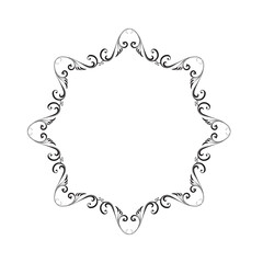 Frame, in the style of an ornament, Vector illustration eps 10, Art.	