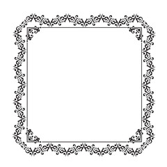 Frame, in the style of an ornament, Vector illustration eps 10, Art.	