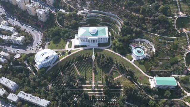 International administrative buildings of Bahai Gardens, Haifa, Israel