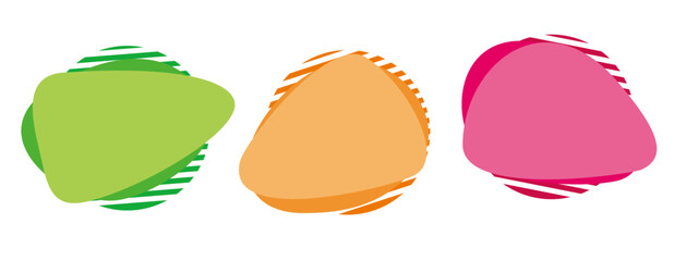 set of abstract liquid shape. modern dynamic colored element. fluid banner with geometric shape vector illustration.