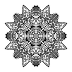 Mandala. Round Ornament Pattern. Decorative elements and Hand drawn