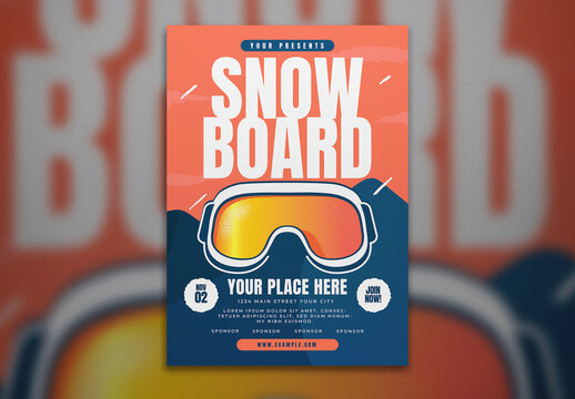Snowboard Tournament Flyer