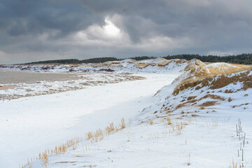 Cavendish Beach in the PEI National Park, Prince Edward Island, Canada.