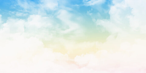 Obraz na płótnie Canvas Pastel sky with tiny clouds. environment concept