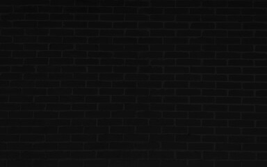 Fototapeta na wymiar Abstract Black brick wall texture for pattern background. Horizontal picture.