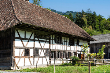 Fototapeta na wymiar Historisches Bauernhaus aus Uesslingen