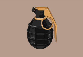 Grenade Black and Gold 